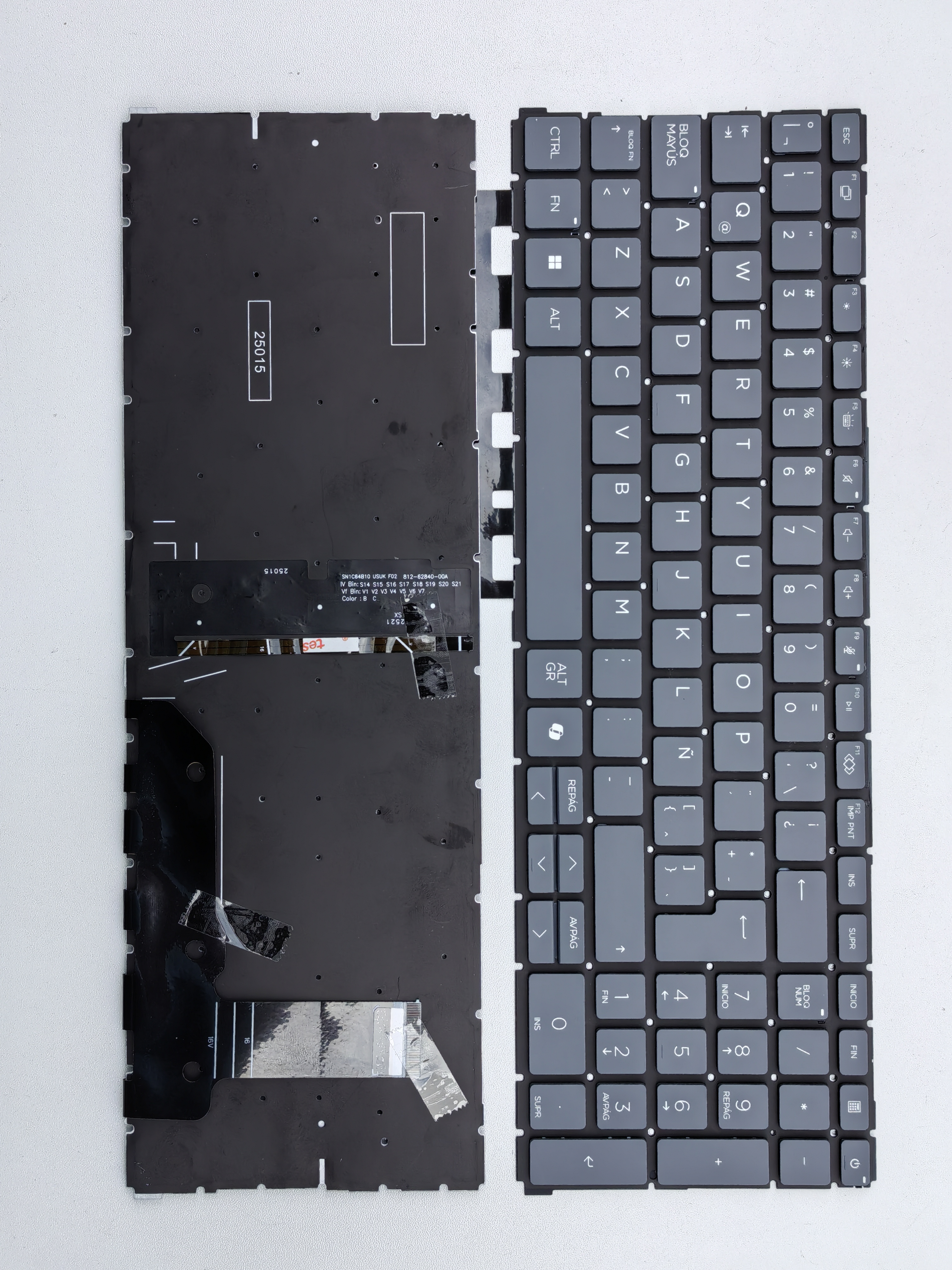 Picture of New Replacement Laptop Keyboard For HP 460G11/465G11 AI key/660G11/665G11 Grey Backlit (OEM) LA Layout